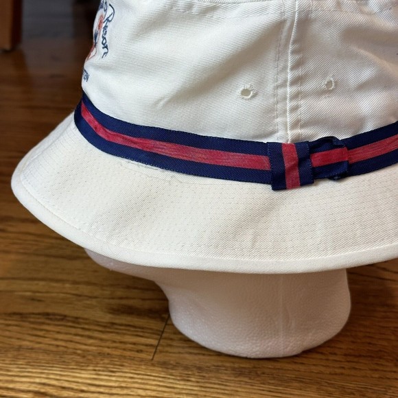 Vintage‎ Mullet Nay Resort Hat Woman’s One Size Made In USA Bucket Hat White - Picture 5 of 12
